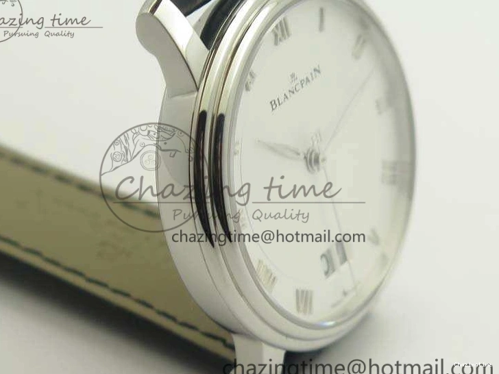 0305 SportInspired Villeret 6669 SS HG 1:1 Best Edition White Dial On Leather Strap V 8099